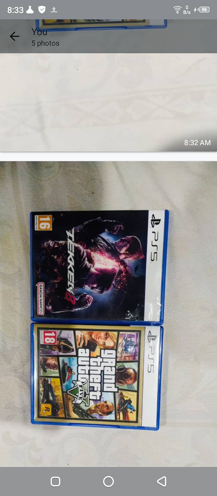 Tekken 8 and GTA 5 for ps5 like new 2