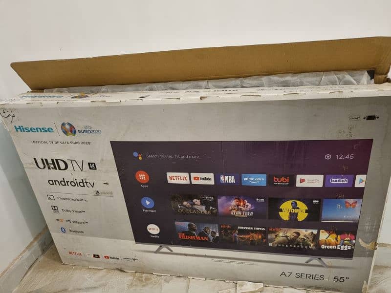 HISENSE L. E. D 55 INCH . Android Smart . Like Brand new 0