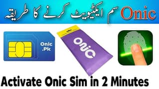 Onic Sim home delivery free only package price