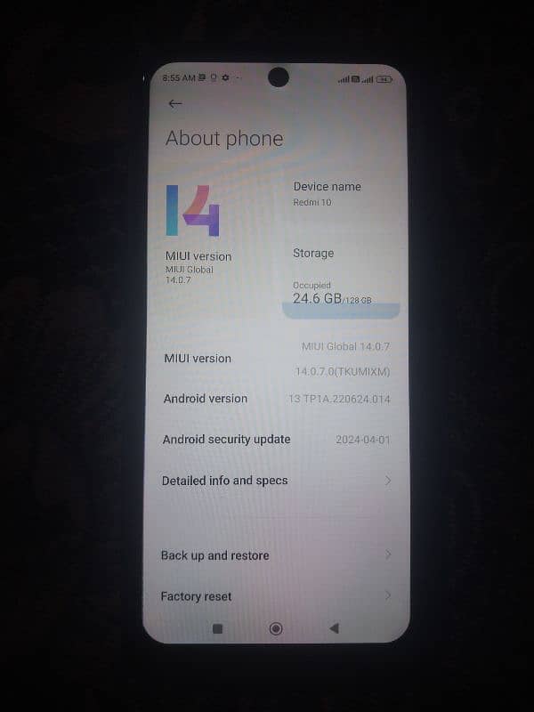 Redmi 10 Mobile 6/128 with box 1