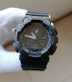 Casio G-Shock Black Ana/Digi Men's Watch.  Model-GA-100-1A1