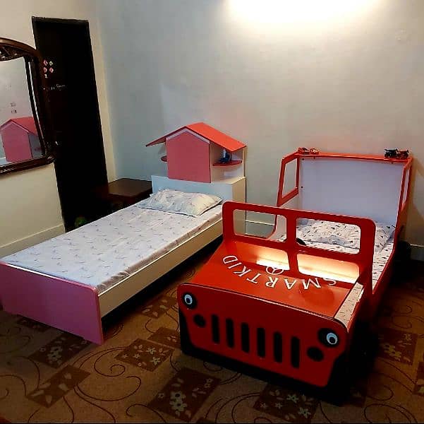 Imported Kids beds deco painted with mattress 1