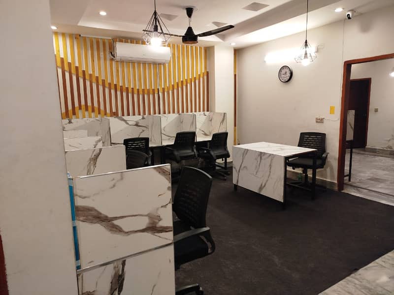 Furnished Office for Rent in Johar Town for (Call center + Software house + Marketing Office & Other Setup as You Want) 0