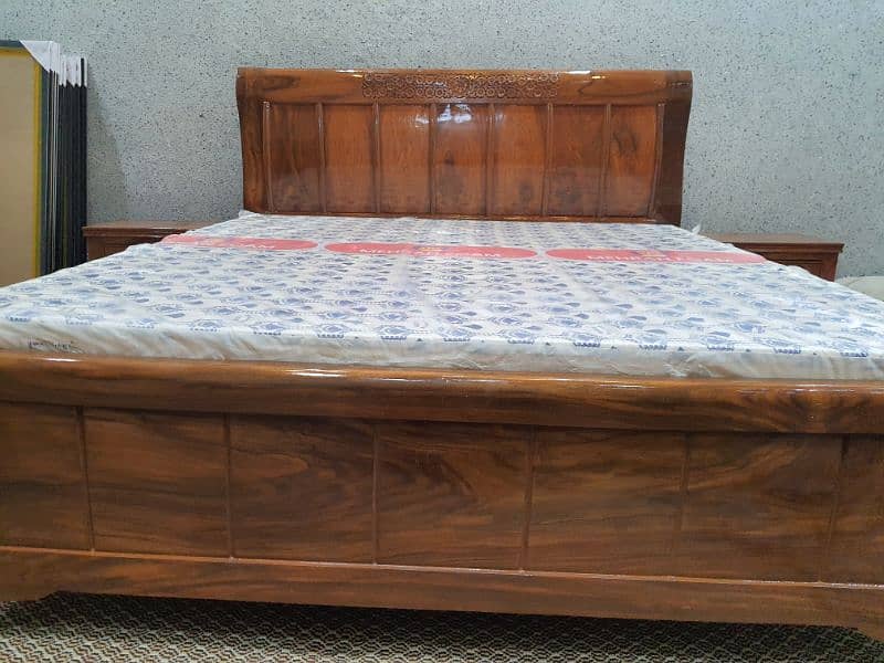 Seesham Solid wood Bed set new Not used King size (just call me) 6