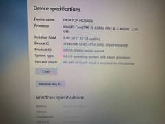 Dell core i5 6th generation new laptop