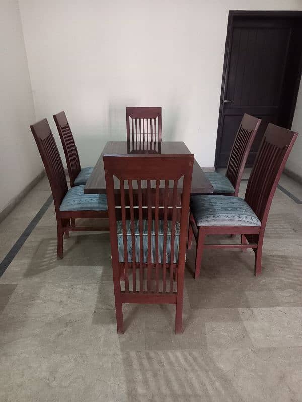 Dining Tabe with 6 Chairs in Excellent Condition Rs. 45000/- 3