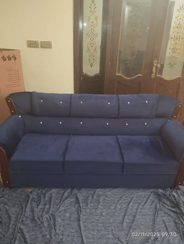 5 Seater Sofa Set - Blue 1