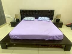 wooden bed set