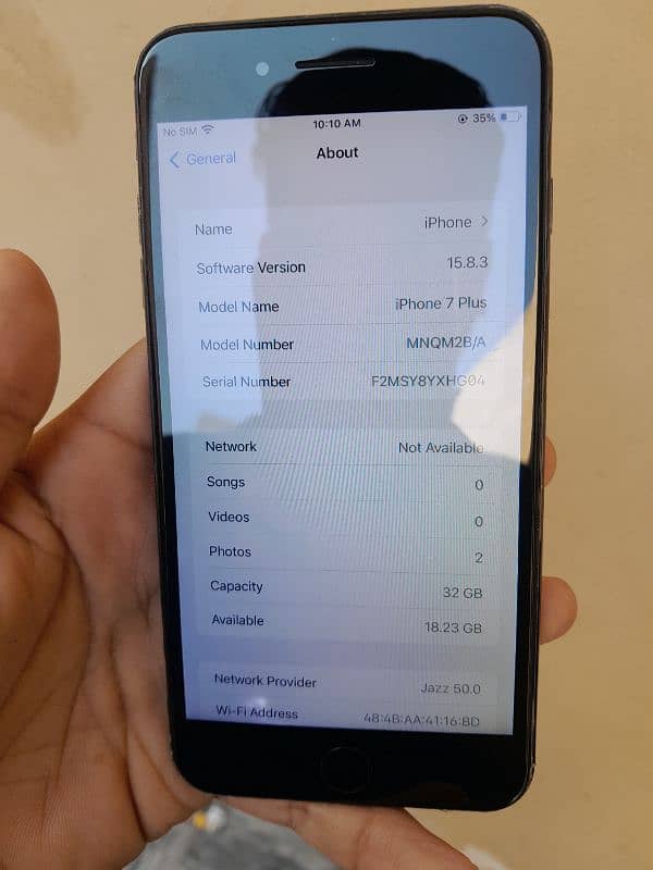 iPhone 7 Plus 32gb Pta proved Jv 10