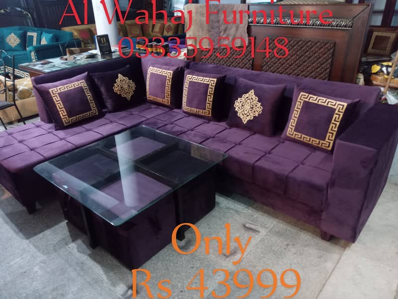 Sofa Set/L Shape Sofa/6 Seater Sofa/Wooden Cornor Sofa/Sofa Cum Bed/ 6