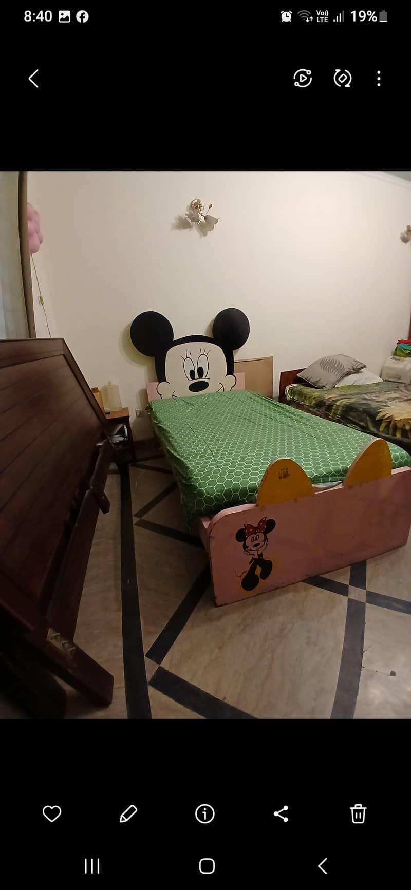 Mickey mouse single bed 0