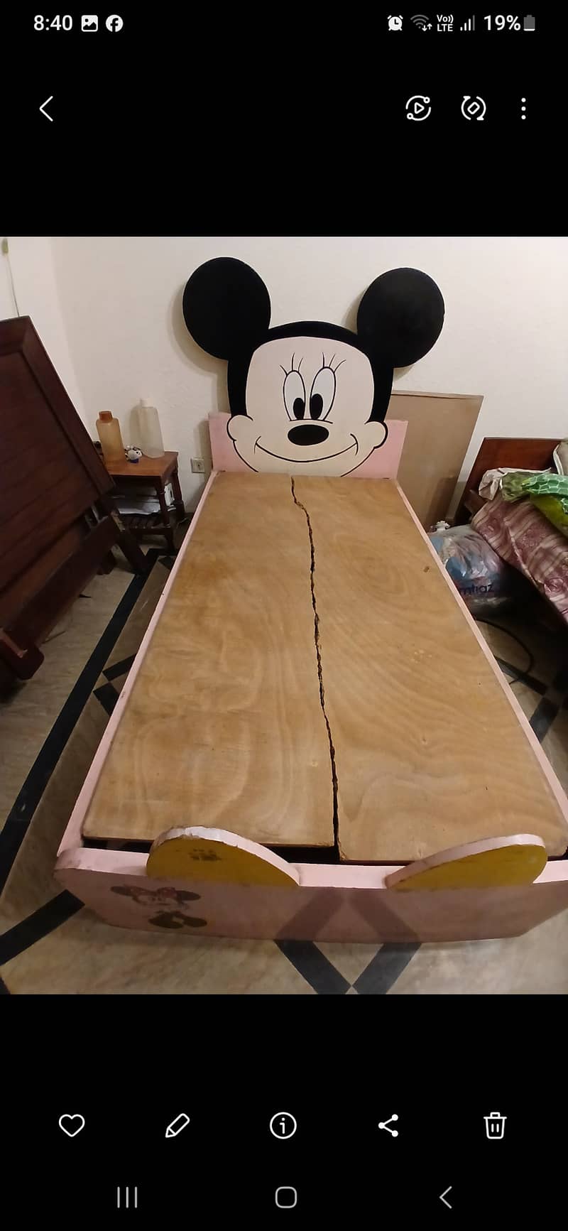 Mickey mouse single bed 1