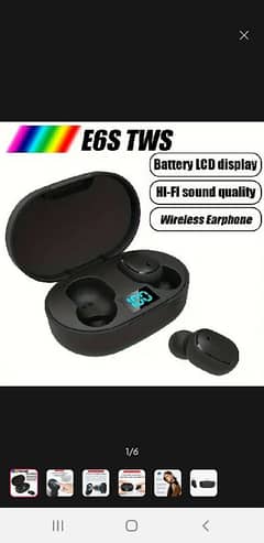 E6S Wireless Bluetooth Headset