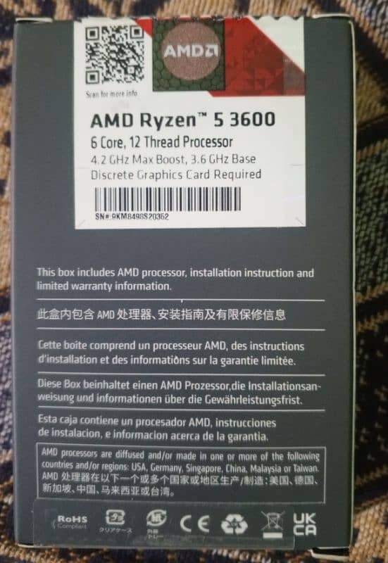 AMD RYZEN5 3600 With GTX 1660SUPER 8