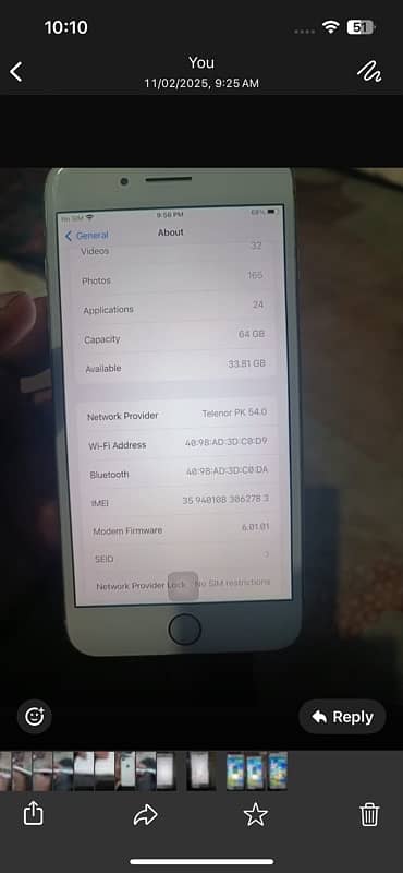 iphone 8plus 64 gb pta approved  all ok 4