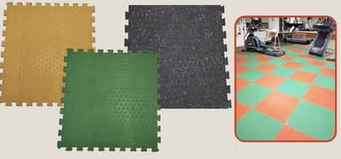 Gym flooring | Rubber flooring | Interlock flooring