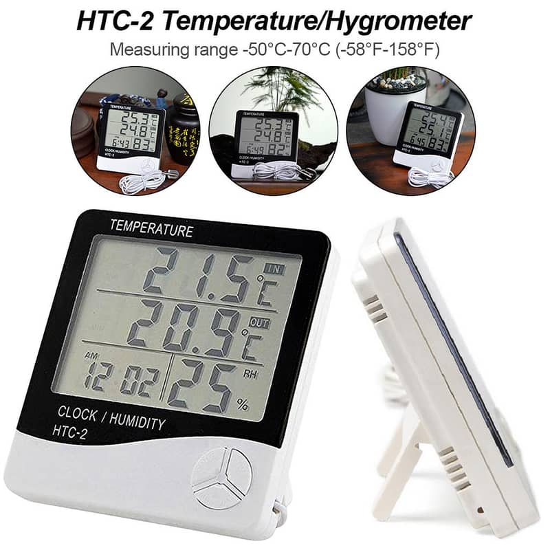 HTC-2 Digital LCD Hygrometer Temperature Humidity Meter 1