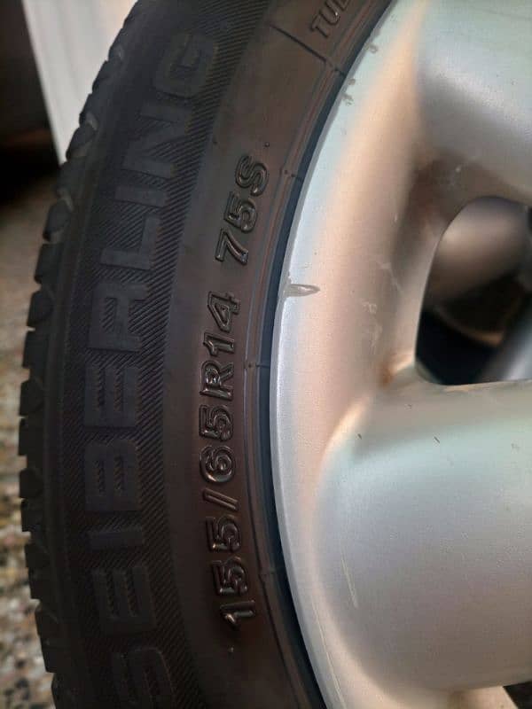 tyres and rims 155/65R14 5