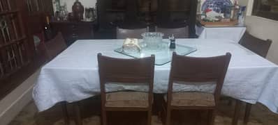 Dinning table with 6 chairs