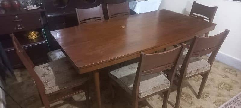 Dinning table with 6 chairs 2