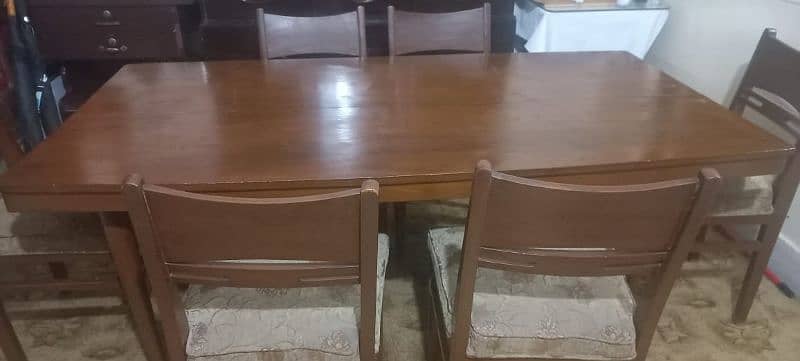 Dinning table with 6 chairs 3