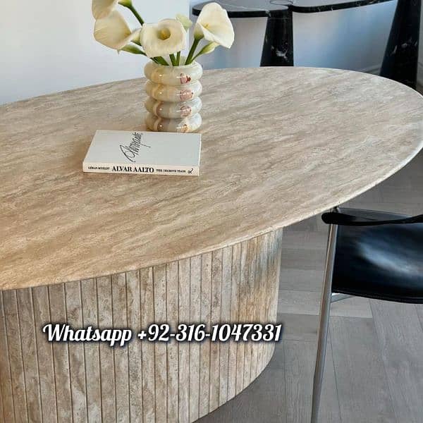 Luxury Travertine, Marble & Onyx Tables  Elegant Designs 3