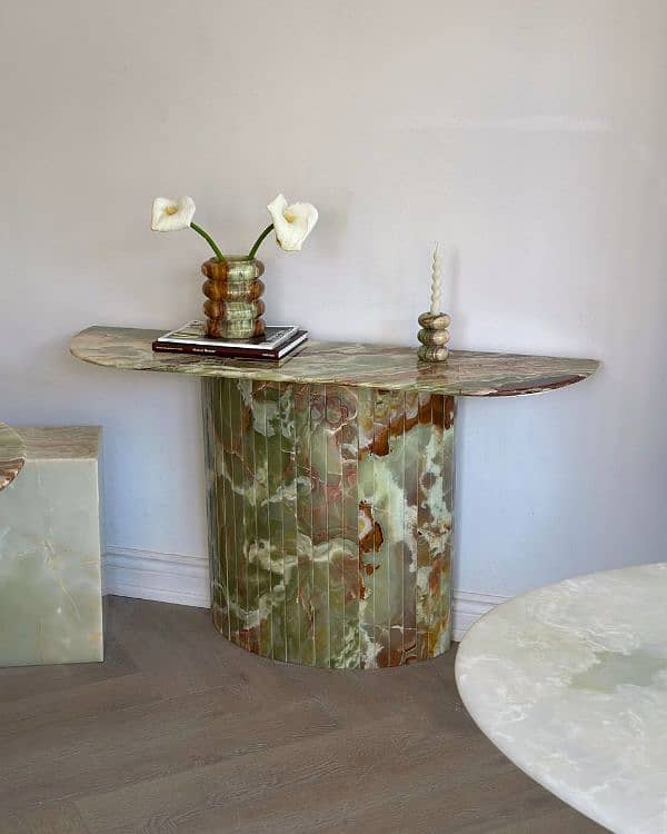 Luxury Travertine, Marble & Onyx Tables  Elegant Designs 8