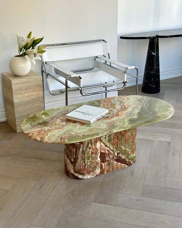 Luxury Travertine, Marble & Onyx Tables  Elegant Designs 10