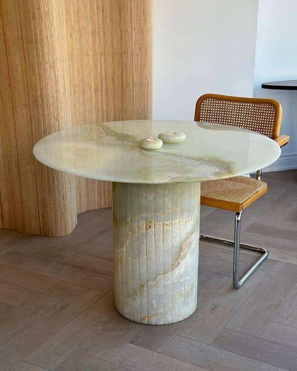 Luxury Travertine, Marble & Onyx Tables  Elegant Designs 11