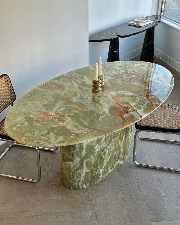 Luxury Travertine, Marble & Onyx Tables  Elegant Designs 18