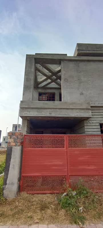 Grey Structure 5 Marla House For Sale In Sector F Bahria Town Lahore 3