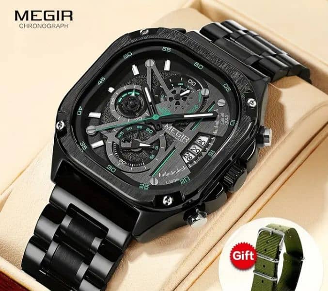 Megir Men's Watch Chronograph Brand 2