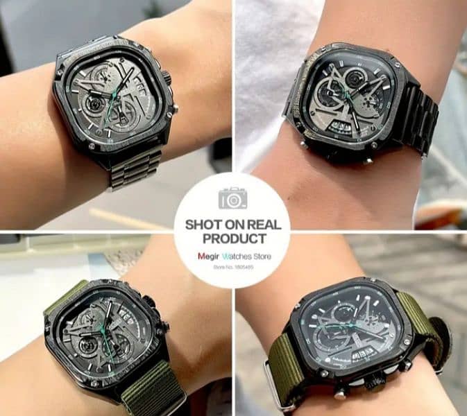 Megir Men's Watch Chronograph Brand 6