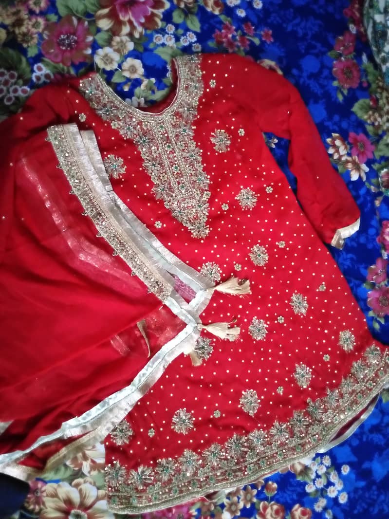 Red bridal dress 6