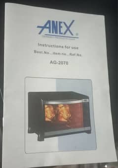 AG-2070 Deluxe Oven Toaster