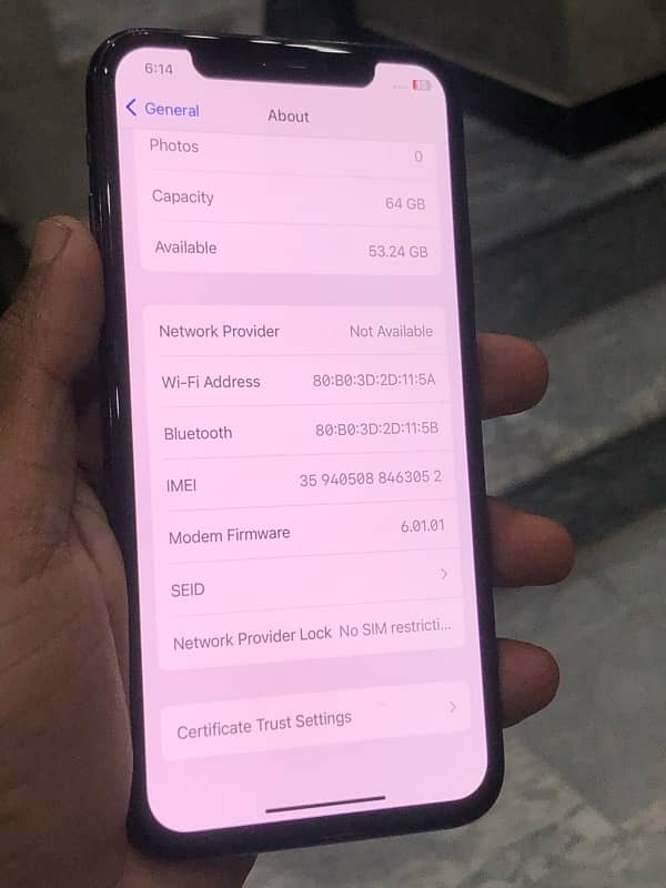 iPhone X 64 Gb With box PTA Approve 3