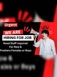 Young Females or Male's required for a job