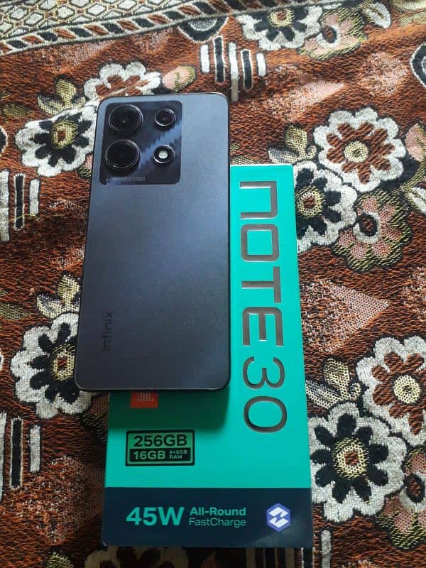 Infinix NOTE 30 8+8 256 PTA proved complete box and charger 11