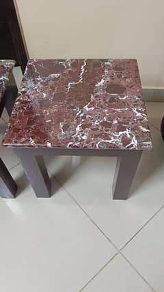 Marble side table 17*17 inches