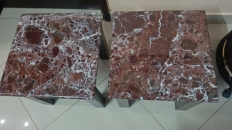 Marble side table 17*17 inches 1