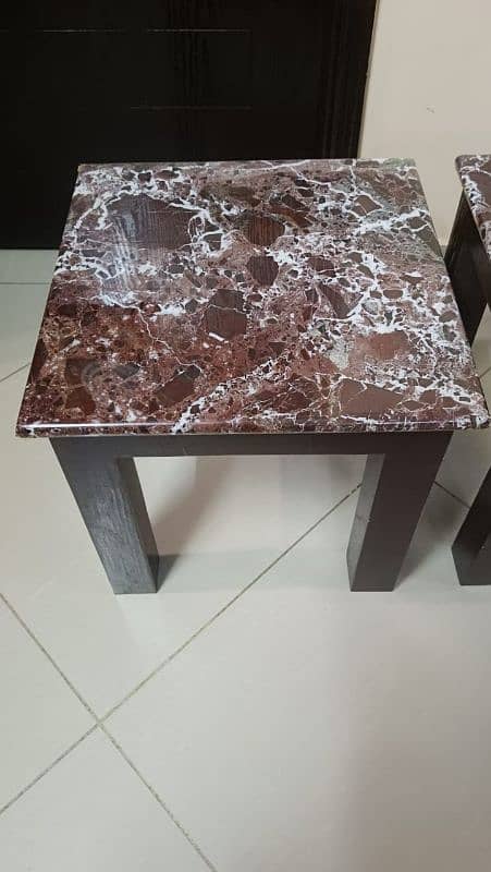 Marble side table 17*17 inches 2