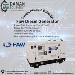 Diesel Generator 100KVA Faw china assemble