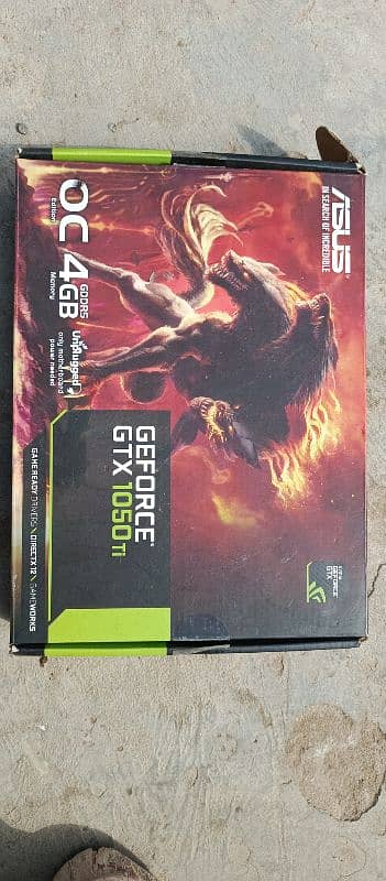 GTX 1050ti 4GB graphics card 0