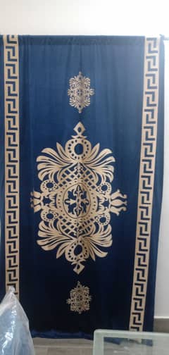 brand new velvet curtains wit turkish style laser cut motif and border