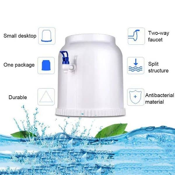 Compact White ABS Plastic Water Dispenser -Stylish And Functional 4