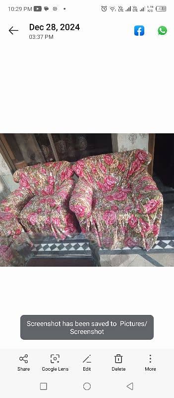 5 seatar sofa good condition with santor table 0