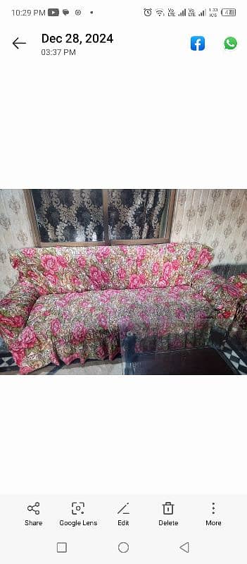 5 seatar sofa good condition with santor table 1