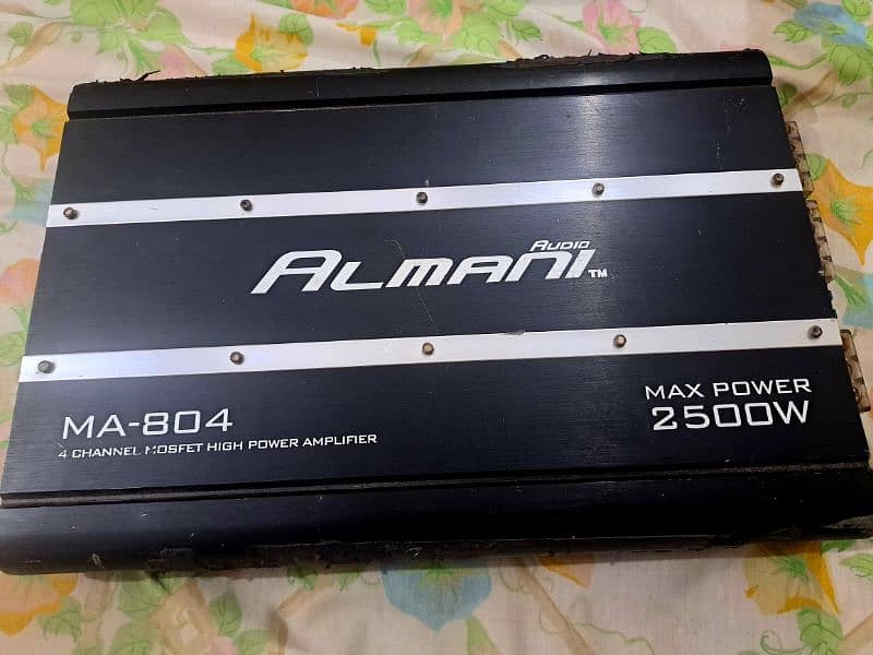 Almani amplifier 4 channel. 0345 5131255 0