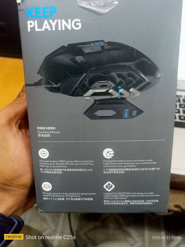 LOGITECH G502 HERO GAMIING MOUSE 1