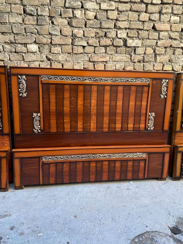 double bed wooden for sale 1